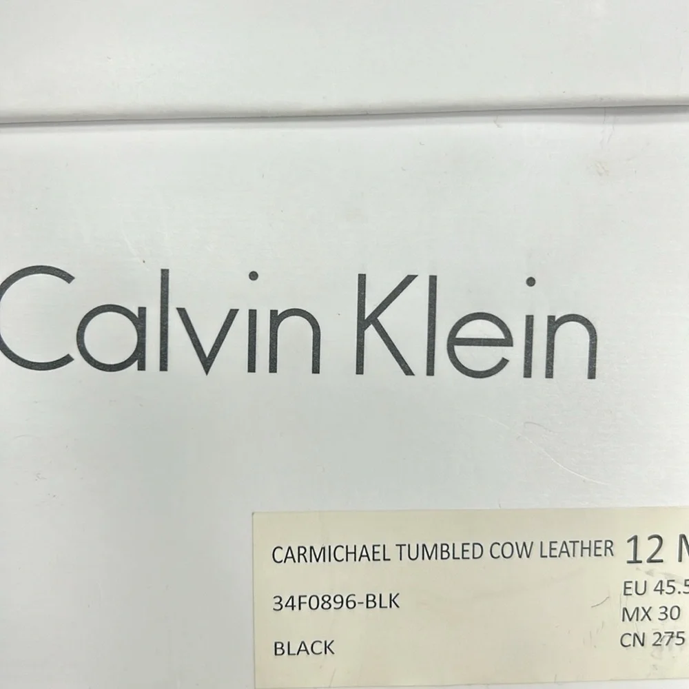 Calvin Klein Carmichael Tumbled Cow Leather Mens Shoe - New